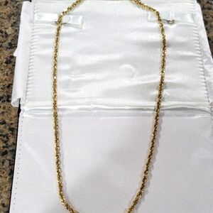 Solid 24" 4.2mm 10kt rope chain